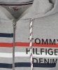 Bluza Tommy Hilfiger męska szara rozpinana z kapturem Denim
